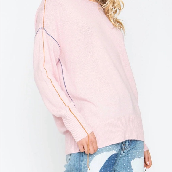 Chaser Bubble Powder Pink Sweater Sandrine Rose - Picture 2 of 7